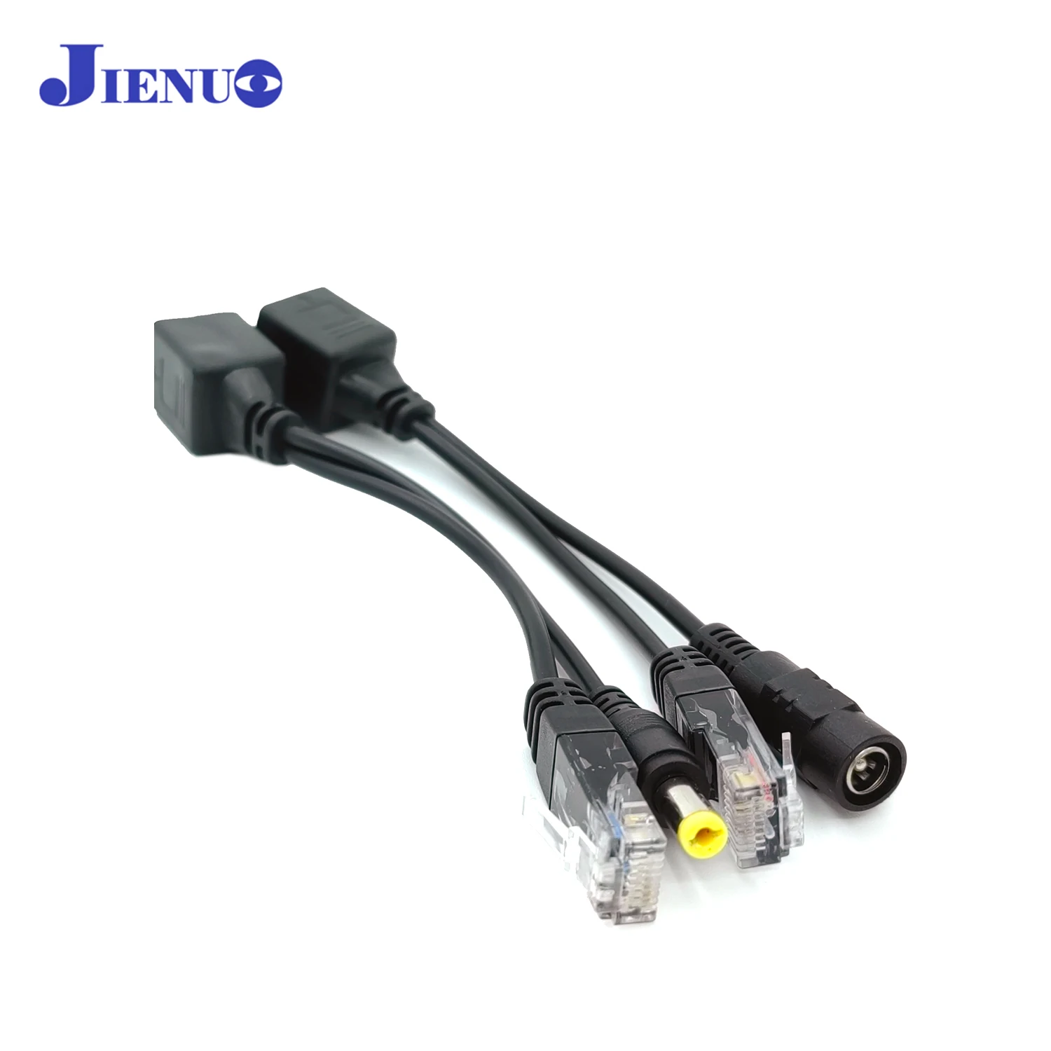 كابل POE الطاقة السلبية عبر إيثرنت كابل محول الفاصل RJ45 حاقن وحدة امدادات الطاقة 12-48 فولت الفاصل عدة لكاميرا IP