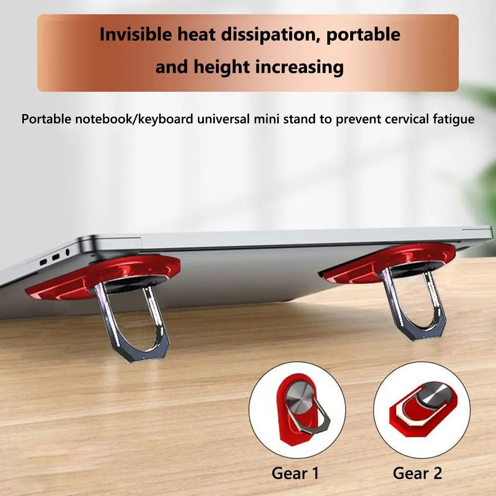 

1 pair 360° Rotation Laptop Stand Portable Invisible Computer Keyboard Holder Anti Slip Foldable Cooling Folding Holder
