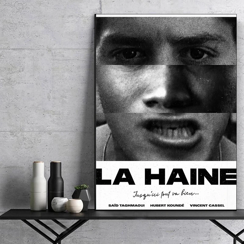 Movie La Haine Poster French Classic Film The Hate Prints Canvas Painting La Haine Wall Art Pictures Home Room Movie Decoration