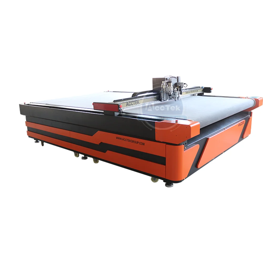 Flatbed Shoes Pattern  2024 New Design Flat Bed Cutter Plotter Cardboard Cutting 1625 2030 Oscillating Knife CNC Cutting Machine