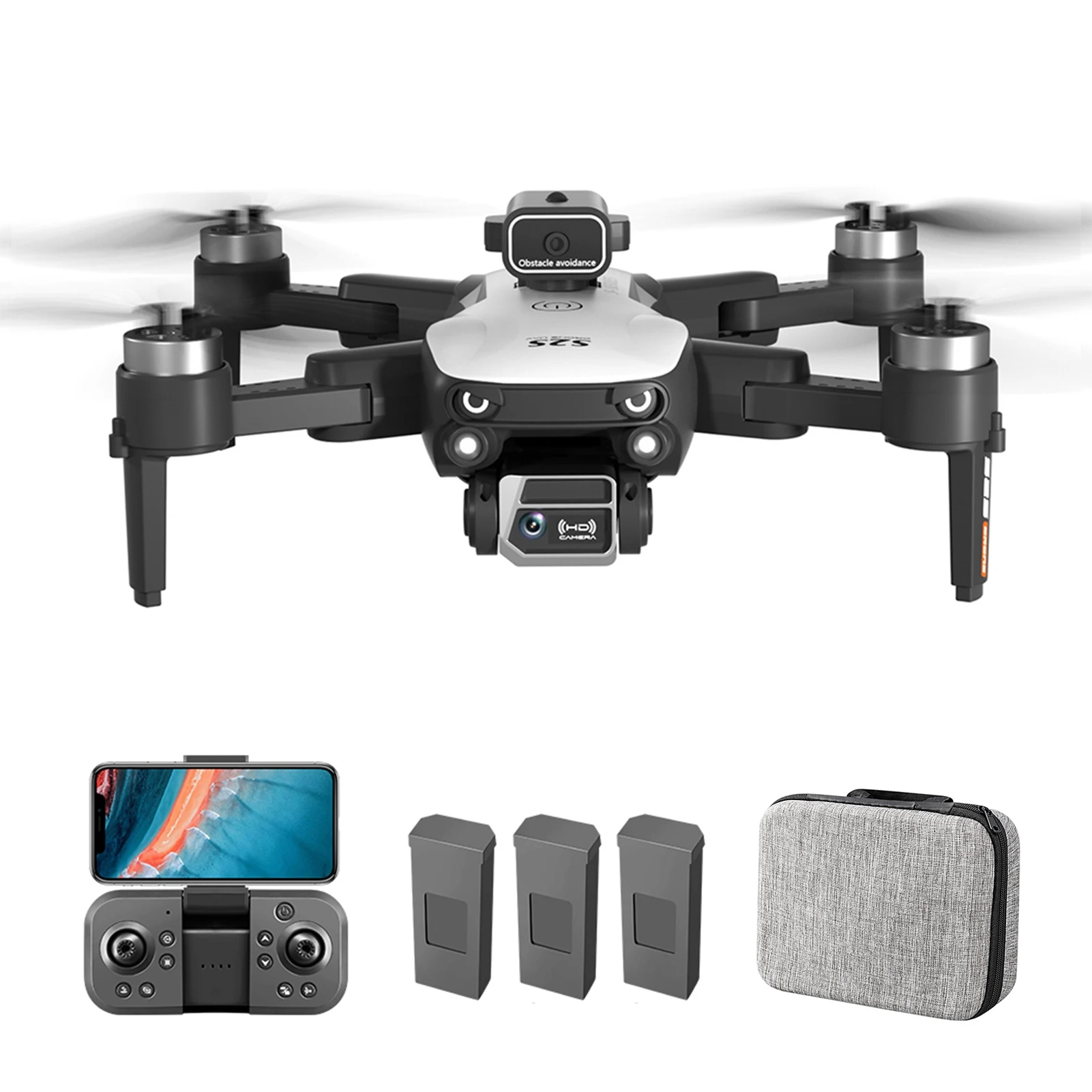 

foldable Drone Remote Control Drone with Dual Camera Obstacle Avoidance Altitude Hold WiFi Brushless Motor 2.4Ghz RC Drone