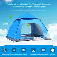 1-2 people Home Easy Open Double Tent Outdoor Camping Folding Automatic Tent Suitable for Beach and Mountains