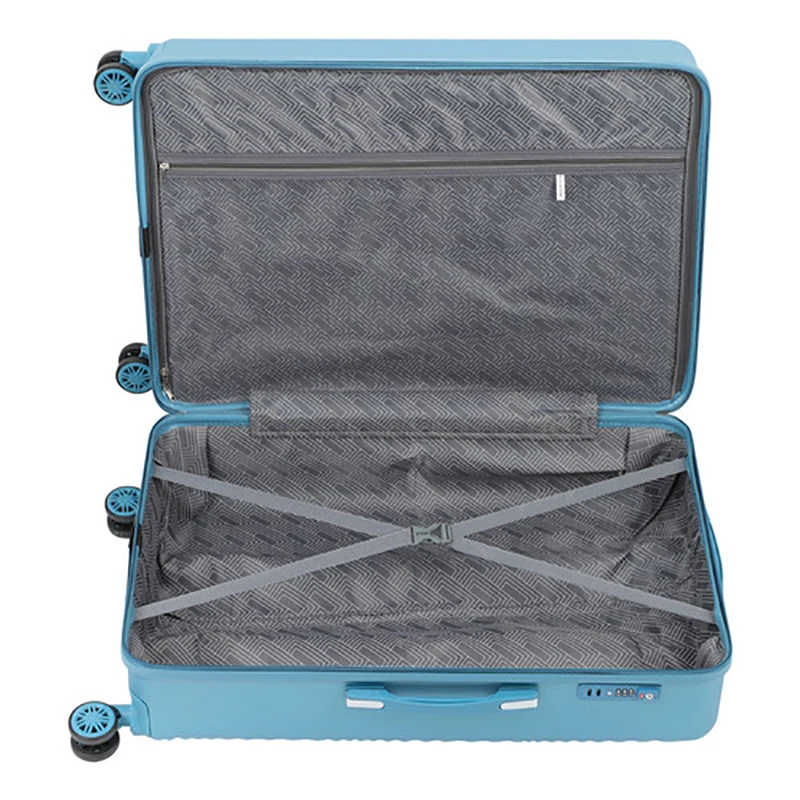 Imagem -04 - Hardside Leve Bagagem Grupo Trolley Case Tsa Bloqueio Azul Mala 20 24 28