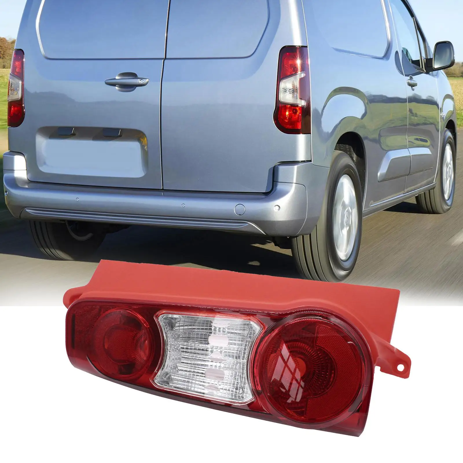 Rear Tail Light Lamp Assembly 6350FJ Taillights Assembly for Peugeot Partner 2008-2012 Left Durable Easily Install