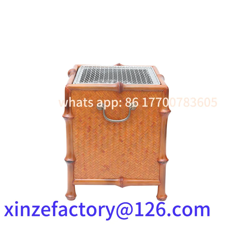 

Customizable Fire bowl free hook stainless steel mesh enclosure stove for making tea charcoal stove