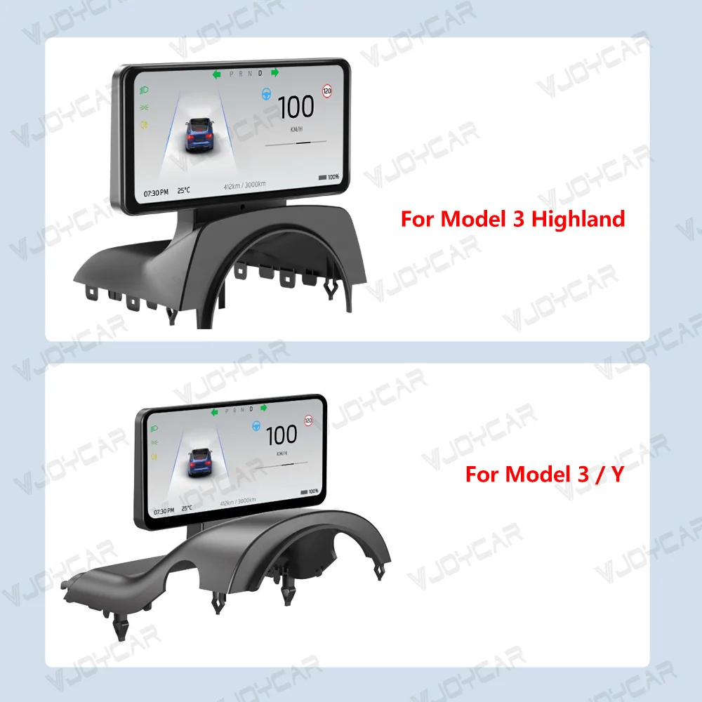 6.25inch Model Y 3 Performance Cluster Display Dashboard Support CarPlay Android Auto Blind Spot Monitor Optional Front Camera