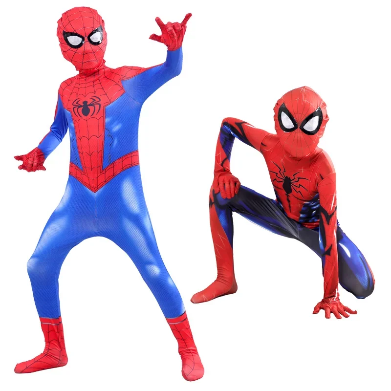Movie FAR FROM HOME Spiderman Cosplay Kids Adults Costumes Superhero Bodysuit Spandex Suit Halloween Party Clothes
