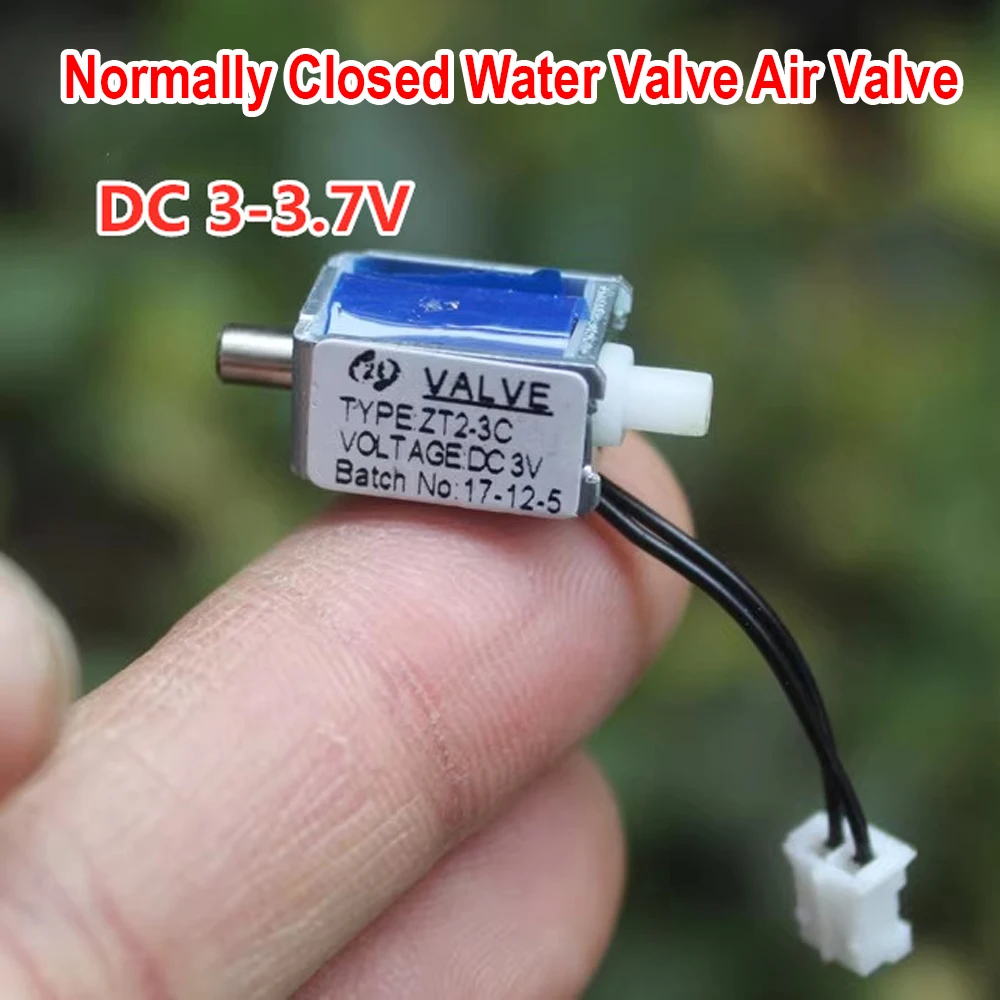 DC 3V 3.7V Electric Normally Closed Micro Solenoid Valve Vent Valve Electronic Monitor Small 2-Position 2-Way Exhaust Valve N/C