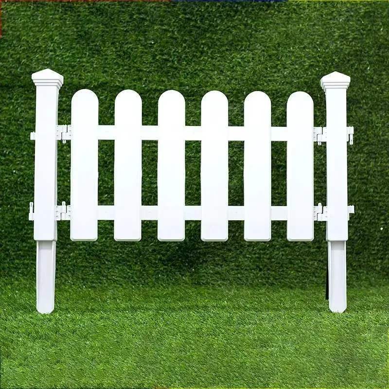 Oem Dd1981 Plastic Flowerbeds Plant Borders Decorative Barrier Patio Landscape Picket Stockade White Insert Garden Fence