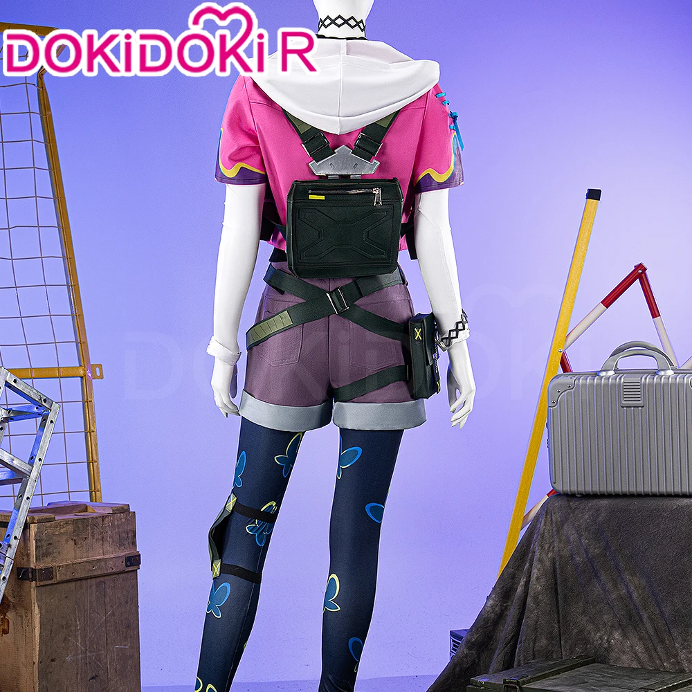 متوفر في المخزون أزياء القرنفل التأثيرية لعبة تأثيري 【XS-3XL】DokiDoki-R القرنفل النساء الرجال زي حجم كبير عيد الميلاد #3