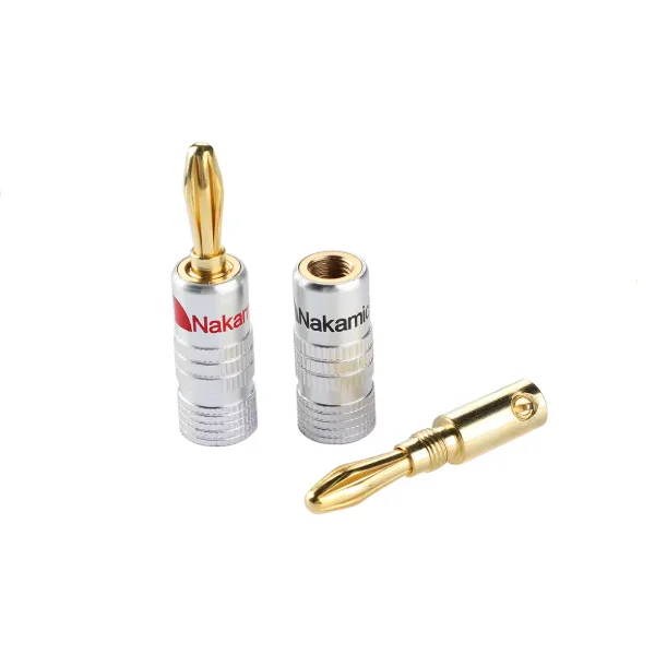 Hongtai Sce 4MM pure copper gold-plated banana plug jack speaker to audio cable terminal speaker post solder-free plug amplifier