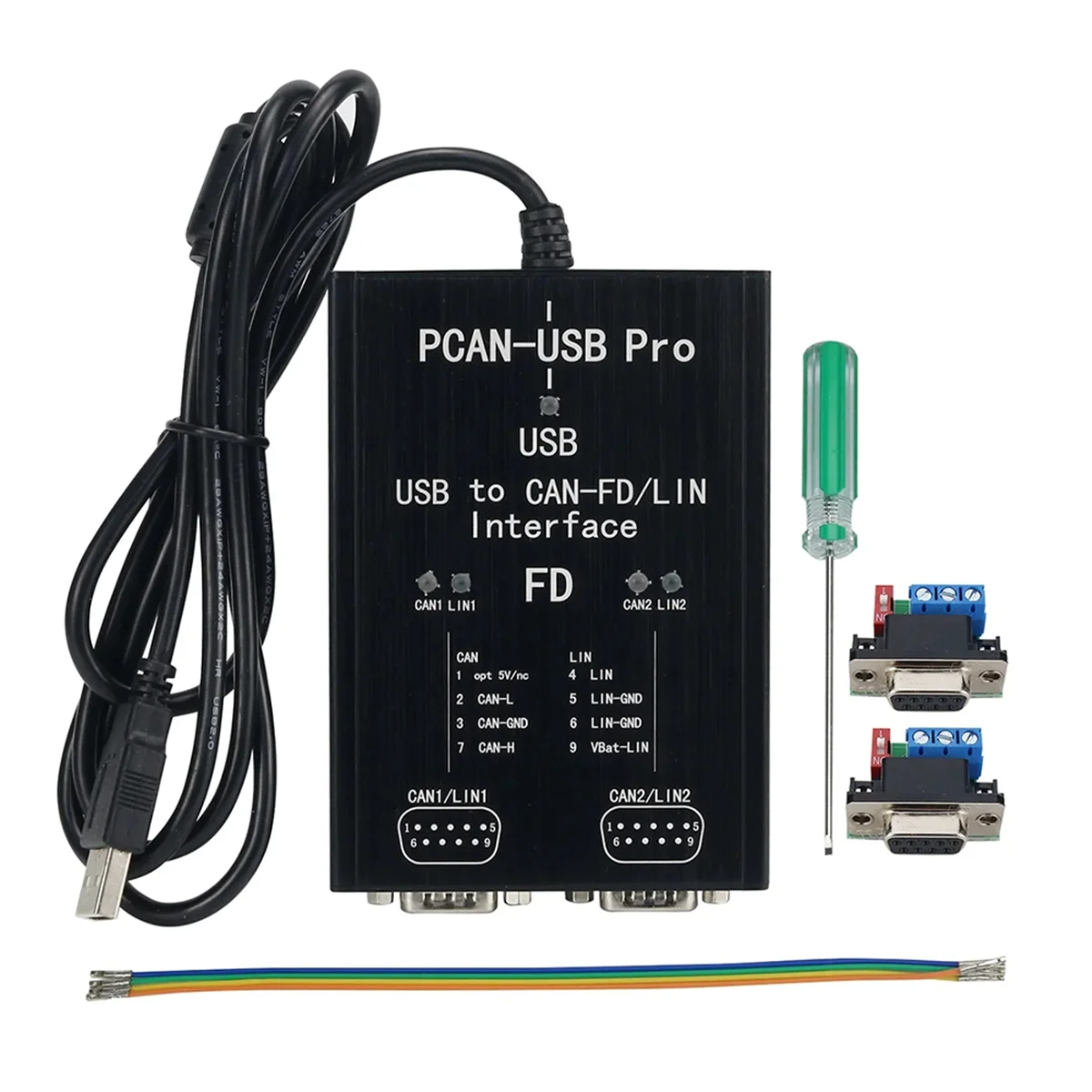 -USB Pro FD PRO 8 Мбит/с Адаптер USB-CAN 2CH CAN FD Совместим с IPEH- 004061   для