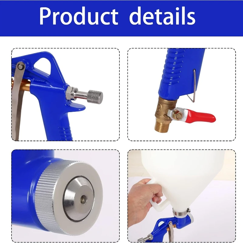 Мини-распылитель HVLP Touch Up, 1,5 галлона, инструмент для текстуры краски, воздушный бункер, распылитель с 3 насадками, распылитель для покраски стен, автопраймер