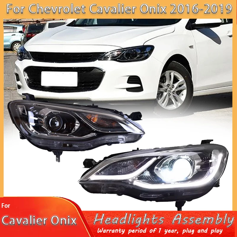 Car headlight For 16-19 Chevrolet Cavalier Onix Car front lamp Headlight assembly DRL daytime running light turn signal headlamp