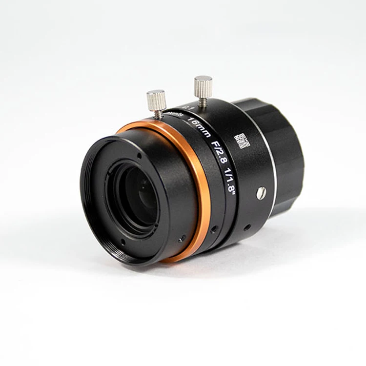 MVL-HF1628M-6MPE High Performance 16mm Fixed Focus Manual Iris C-Mount Lens For Machine Vision Camera