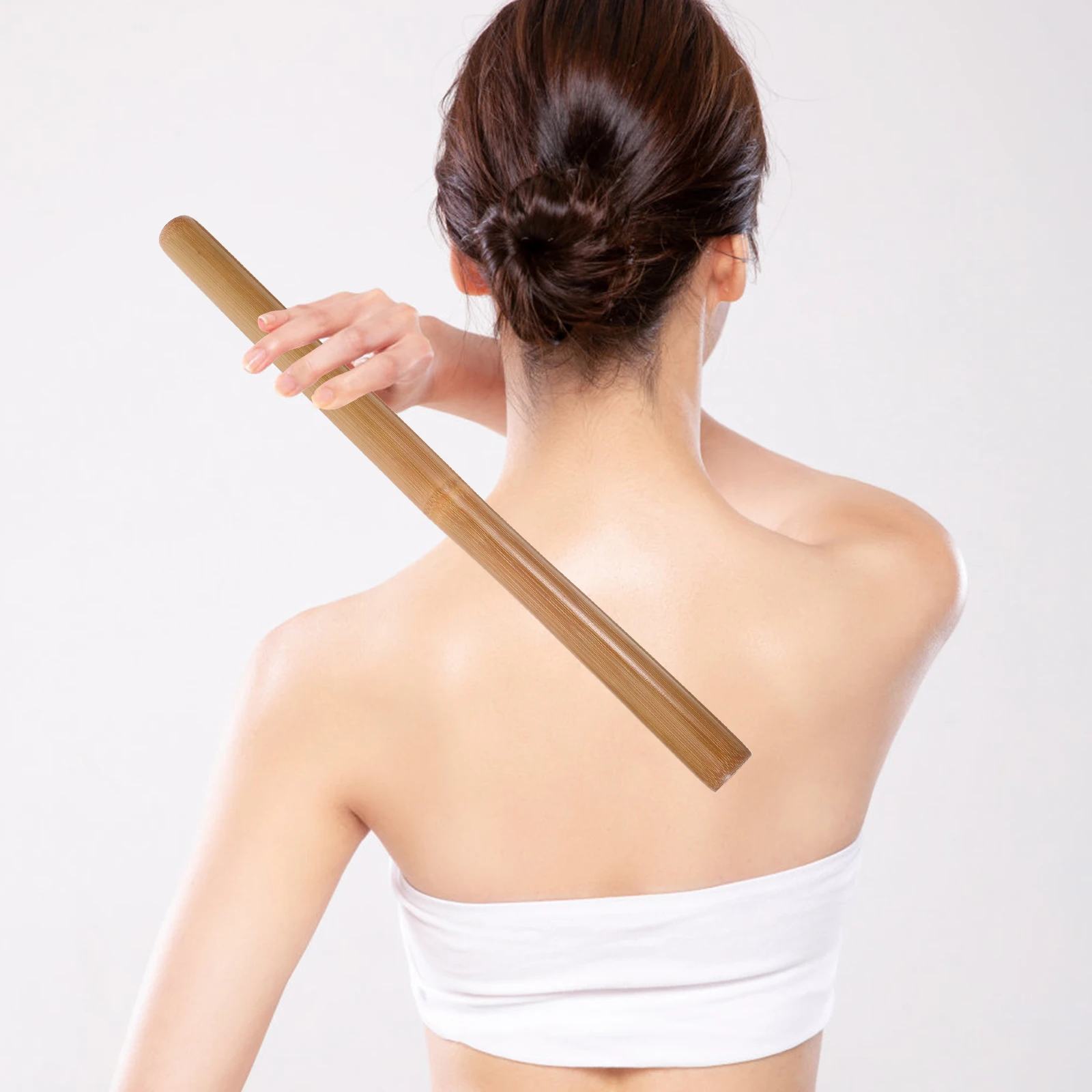 

Bamboo Massage Stick Hand Held Massager Tools Sticks for Shoulder Neck Face Full Body Spa Practical Durable