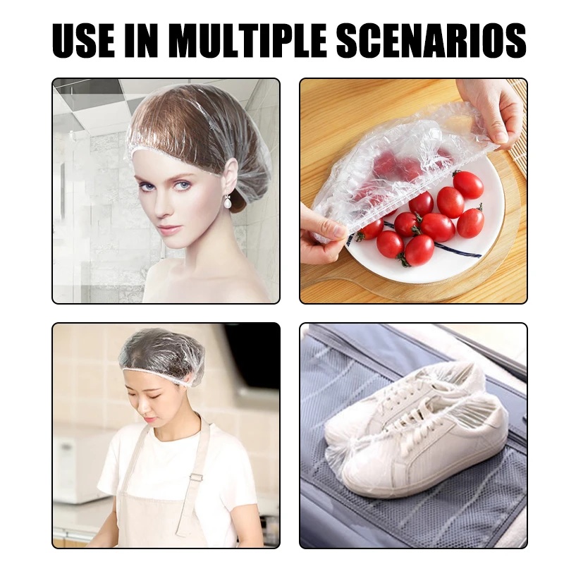 Bonnet de Douche en Forme de Poulet, artificiel astique, en Maille, Imperméable, Non Tissé, pour Extension, Transparent, miles des Cheveux, 50/100