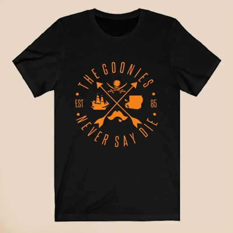 Camiseta The Goonies Never Say Die para hombre, color negro, talla S 5XL
