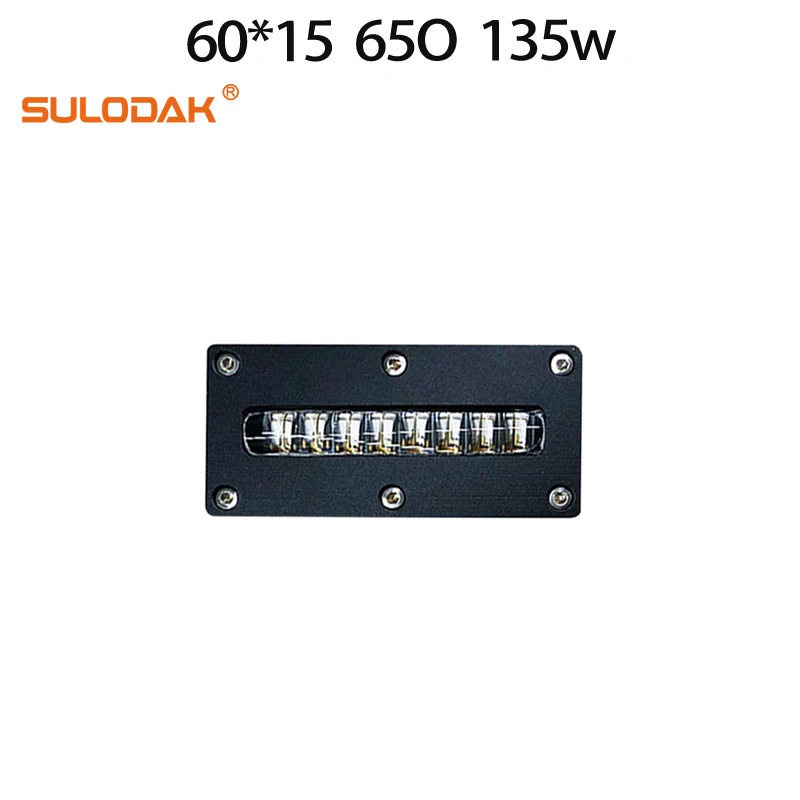 135w 60*15 mm Water Cooled  UV LED Curing Lamp 395 NM Epson UV Flatbed Printer LED UV Lamps UV Glue Drying