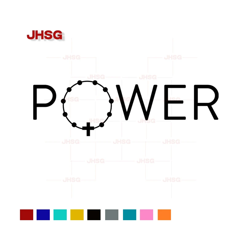 Высококачественная наклейка JHSG, католическая религия, белая виниловая наклейка, автомобильный шлем, ноутбук, водонепроницаемая наклейка, Персонализация