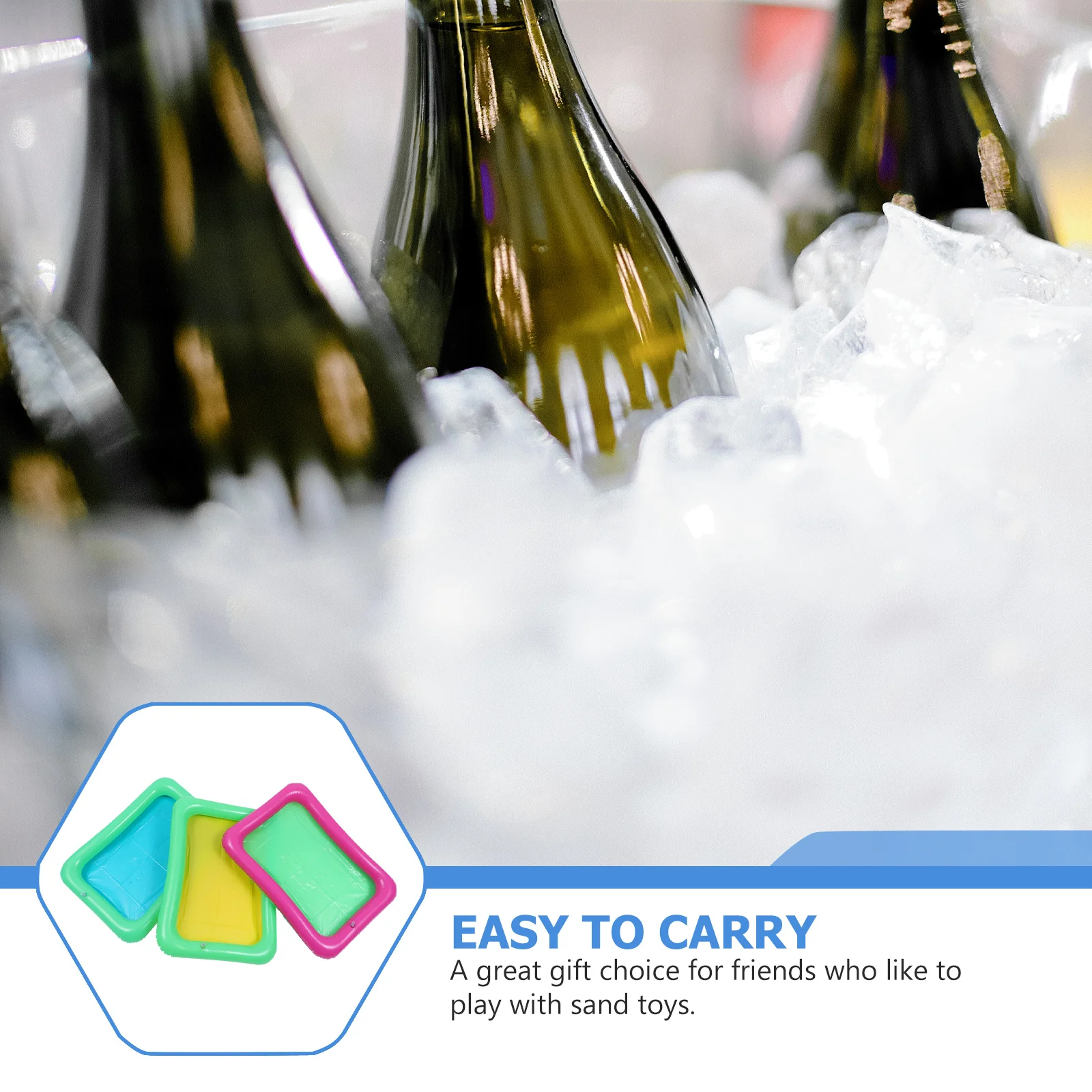 Moldes de arena creativos y duraderos, juguetes educativos, herramientas de arena para niños, superficie lisa ligera, playa para niños al aire libre, 4 Uds.