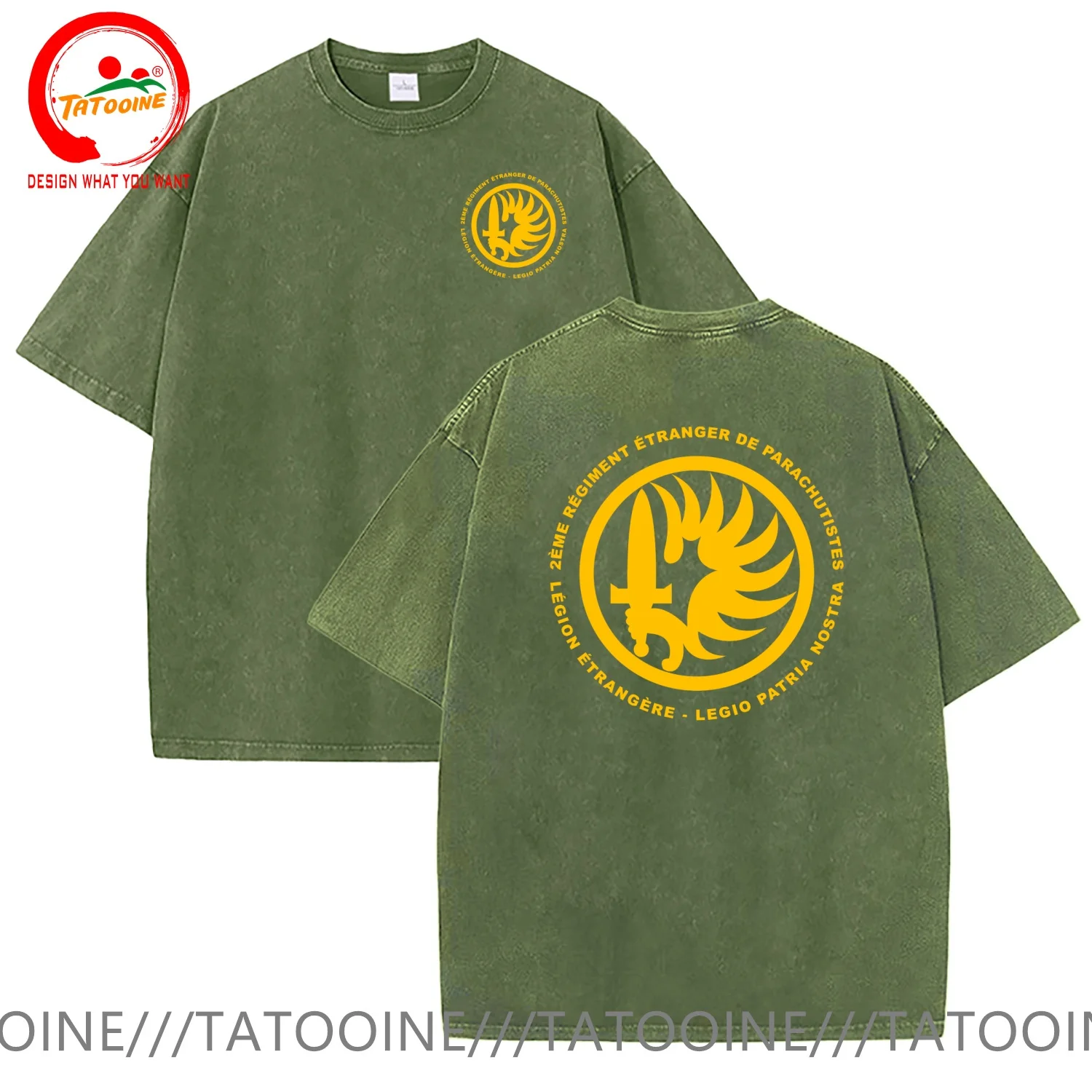2e REP French Legion Etrangere Paratroopers T Shirt Men Fashion Trendy Casual Clothing Stylish Tops Tee Shirt Leisure Tshirt Men