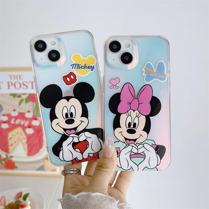 

Disney Mickey Minnie Mouse Winnie the Pooh Daisy Stitch Cute Phone Case for iPhone 15 14 13 12 11 Pro Max XS X XR Imd Matte Case