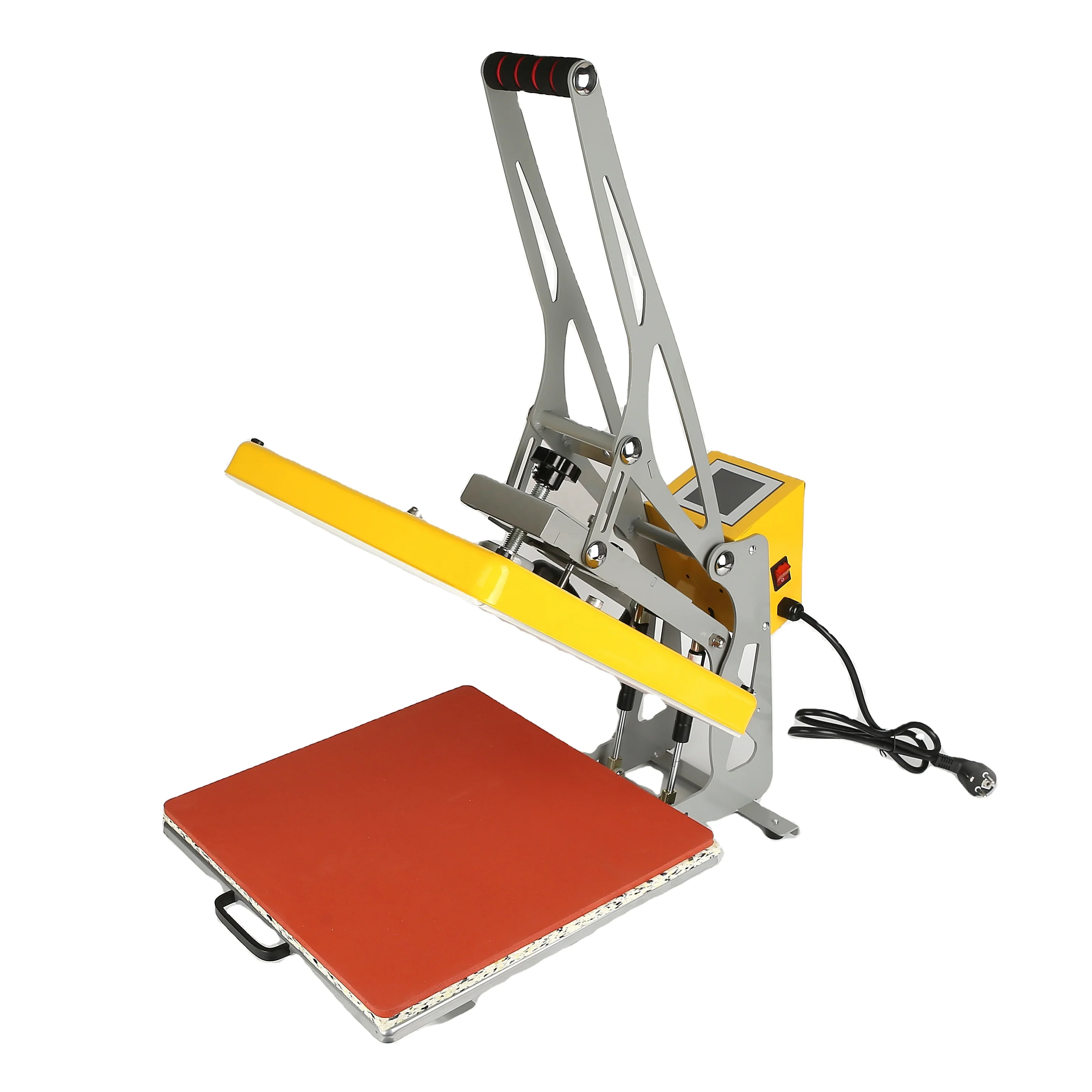 NEW Design High Pressure Sublimation Slide Rail T Shirt  Auto-Open 15*15 Inch Heat Press Machines