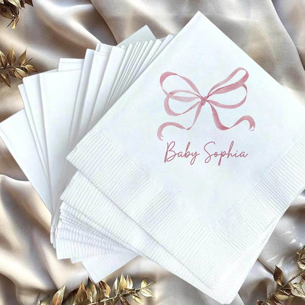 شخصية 20 ورقة استحمام الطفل الحلوى المناديل مع اسم الجنس تكشف منضدية ملحق ديكور المناديل إعداد الوليد