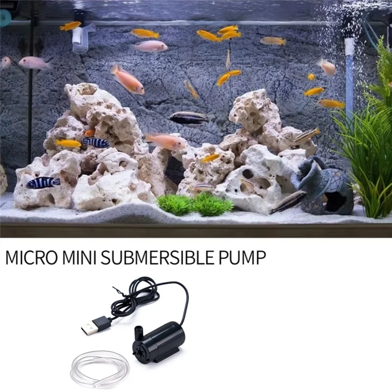 A05G-USB Dompelpomp 1M Kabel DC Laagspanning Ultrastille Mini Kleine Waterpomp 5V Dompelpomp voor Aquarium