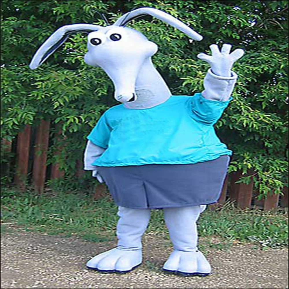 

Deluxe Custom Made White Aardvark with Attitude Aardvark Anteaters Mascot Costume Adult Size Cartoon Character Mascotte SW1170