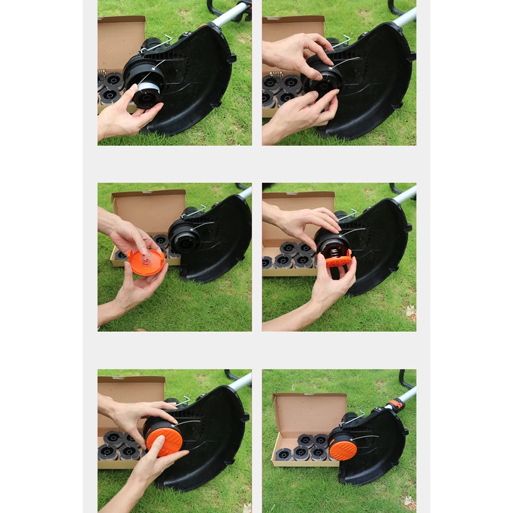 

6pcs Grass Trimmer Line Accessories Sturdy Replacement Spool For Black Gh400 Gh500 Gh600 Gh900 Gh912 St6600 St7000