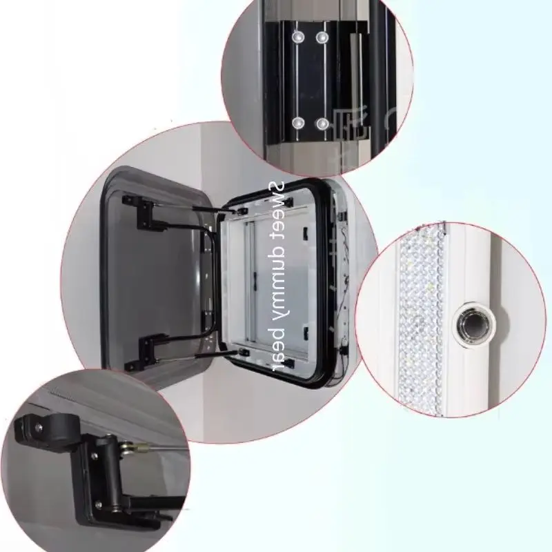 

Вентиляционное вентиляционное освещение для дома на колесах — 3 размера, 500-800x500 мм, встроенный светодиодный светильник