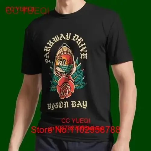 Футболка Parkway Drive Merch Byron Shark с забавным логотипом унисекс, американская футболка от S до 5XL
