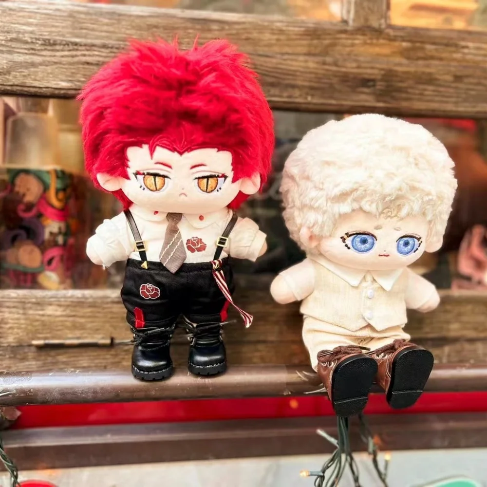 20Cm Plushie Good Omens Azirafale Crowley Hoek Demon Pop Speelgoed Skelet Lichaam Gevuld Pluche Cosplay Originele Kids Cadeau W