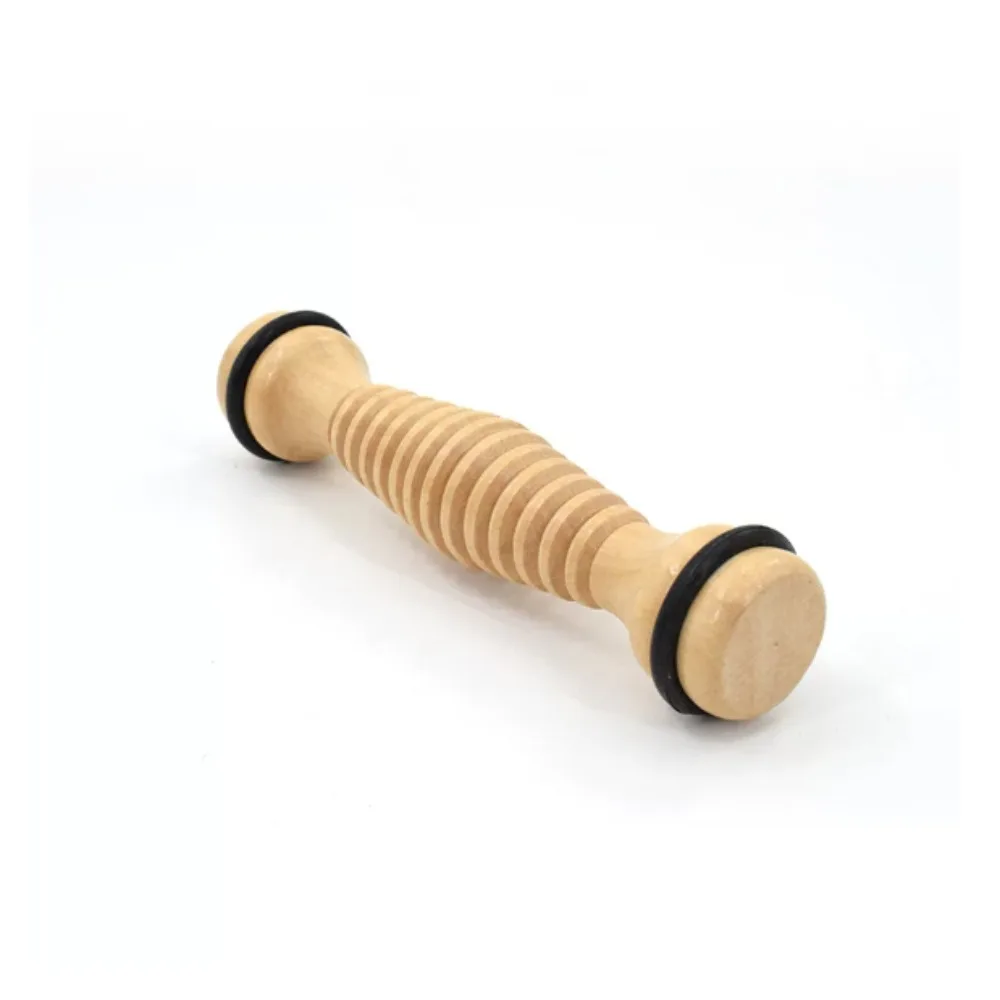 Wooden Foot Massager Roller Spiky Acupressure Trigger Point for Home Foot Therapy Meridian