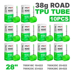 CYCLAMI Ultralight Bike TPU Inner Tube 700C 700 X18 32 Road Bicycle TPU Material Tire 45mm 60mm Length French Valve Super Light