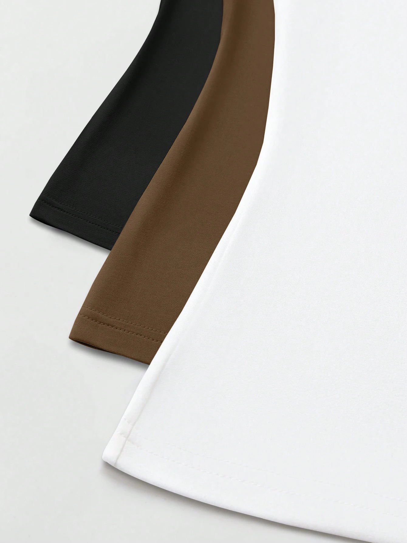 

Европейский и американский весенне-летний и осенний однотонный повседневный жилет с круглым вырезом из трех предметов