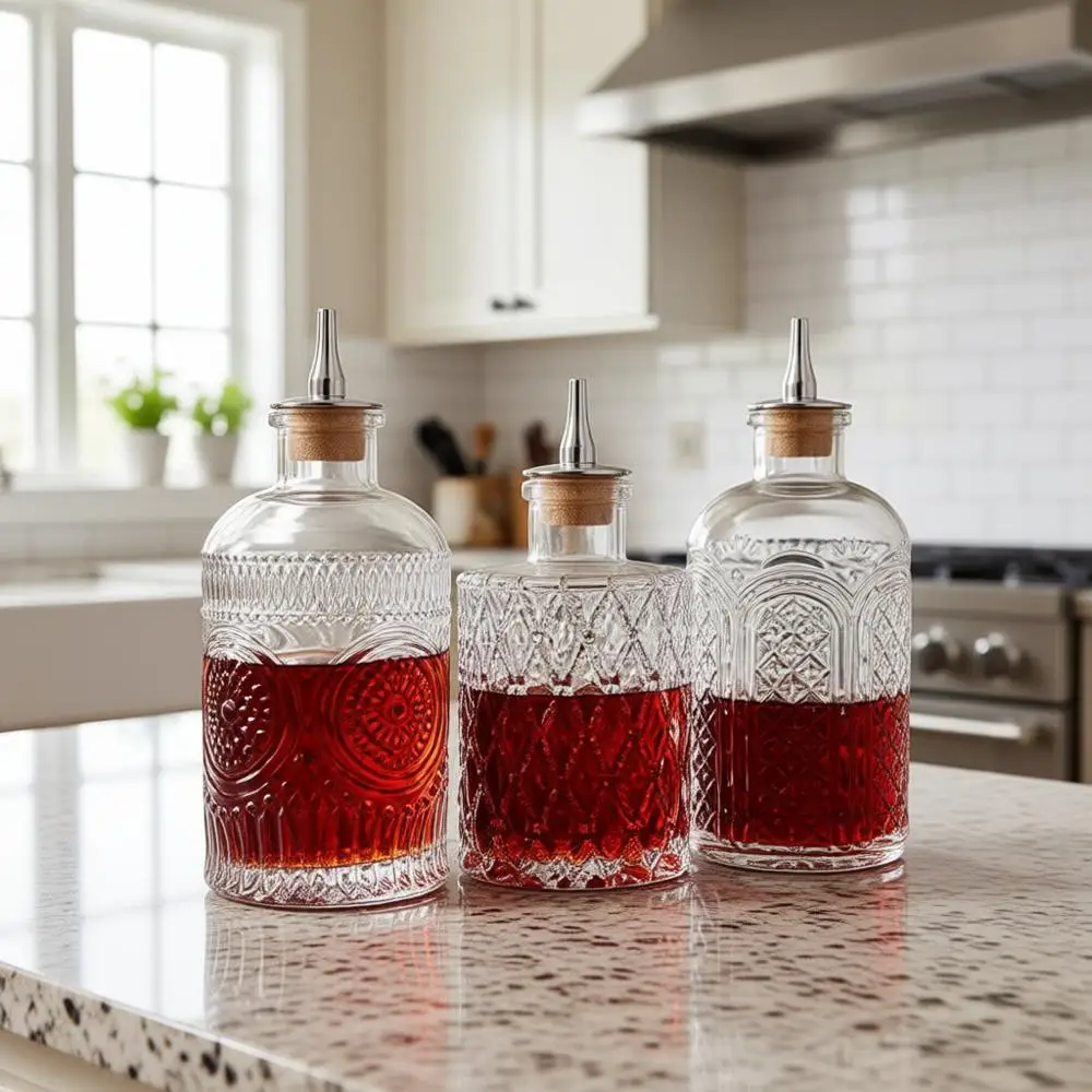 

Набор из 3-х бутылок Bitters, стеклянные, 6,8 унций (200 мл)