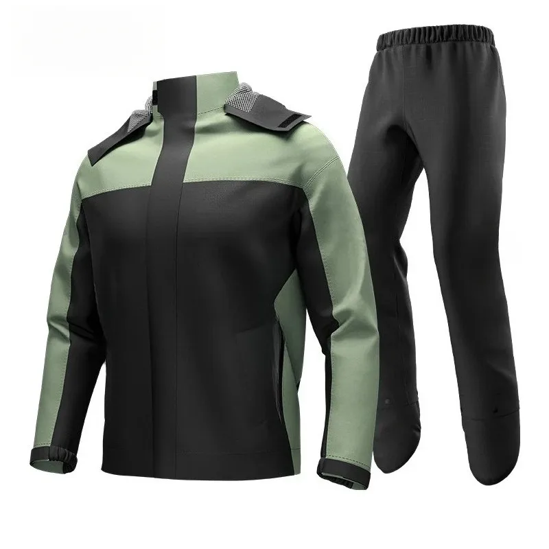 Suitable for Motorcycle Raincoat Outdoor Split Riding Raincoat Rain Pants Take-out Rider Electric Car Oxford Cloth Poncho Suit