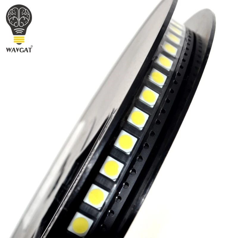 100PCS 5050 LED White LEDs High-Brightness Diodo Azul Luz 6500K SMD Light-emitting Diodes SMD 5050 White Light Diodo 18lm