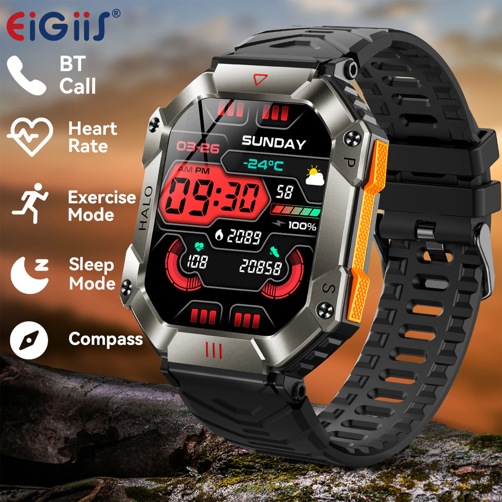 EIGIIS New Smart Watch KR80 Men 2.0\