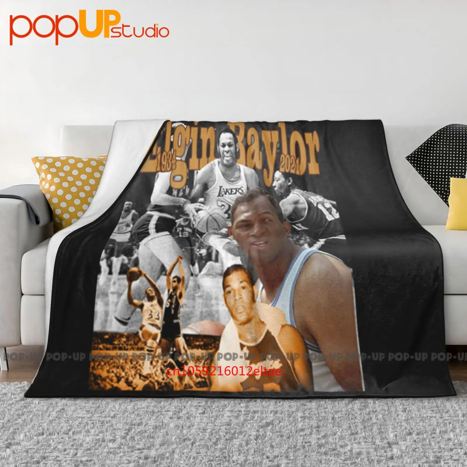 Elgin Baylor Elgin Baylor Legend Cobertor ultramacio colcha capa de sofá de inverno capas de cama