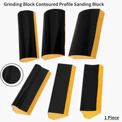 Hand Sanding Block Inner Arc Grinding Block Round Corner,Right Angle Contoured Profile Sanding Block for Sand Wood Furniture