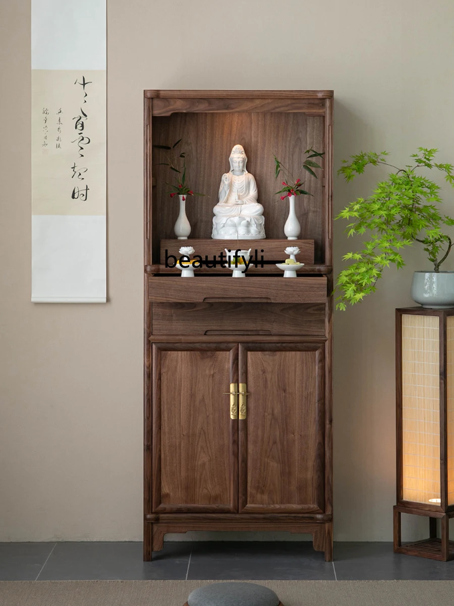 

Black walnut, offering table for household use, cabinet, standing cabinet, offering table