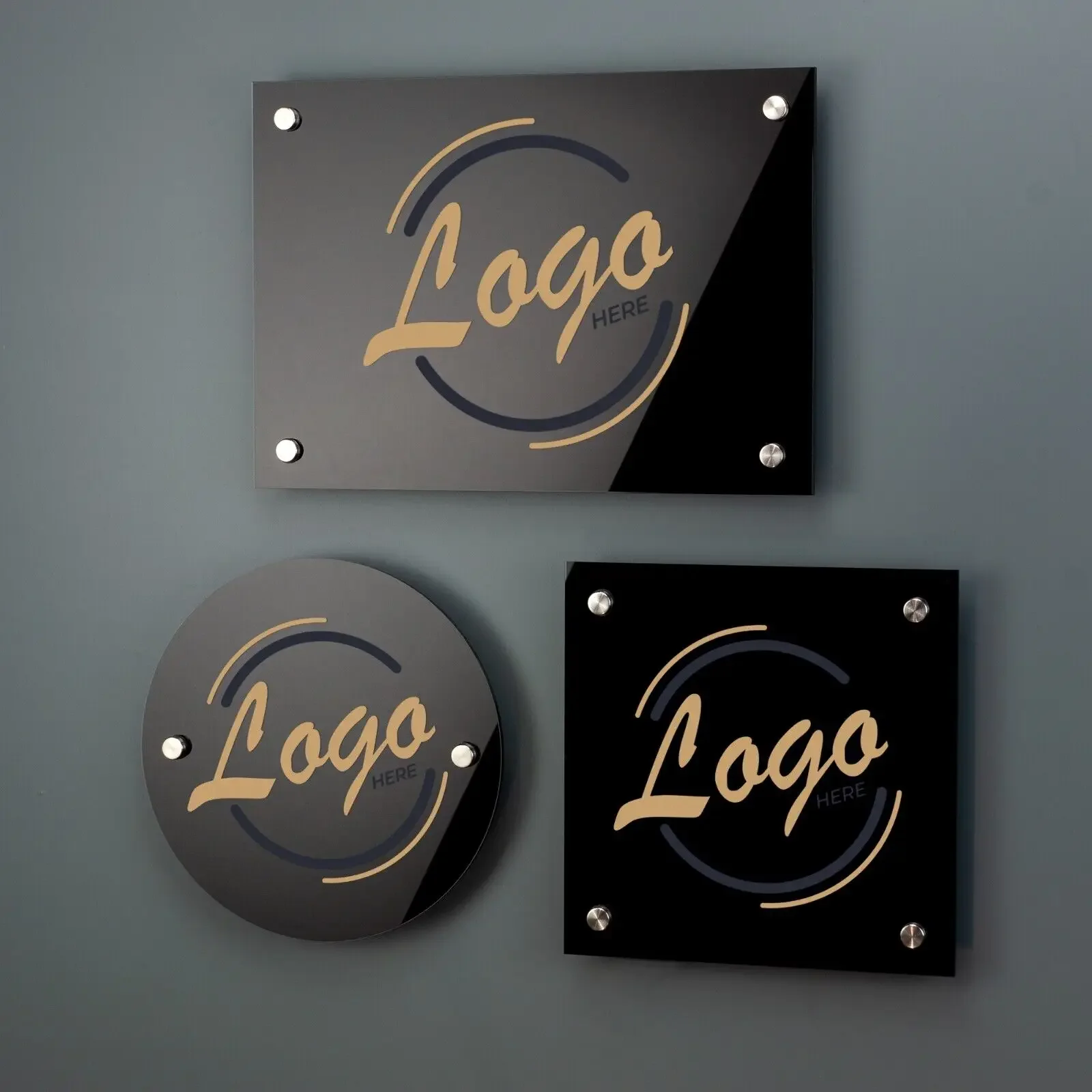 Customized Acrylic Business Plaque House Number Sign with Your Logo Personalized Address Signage Door Plaque