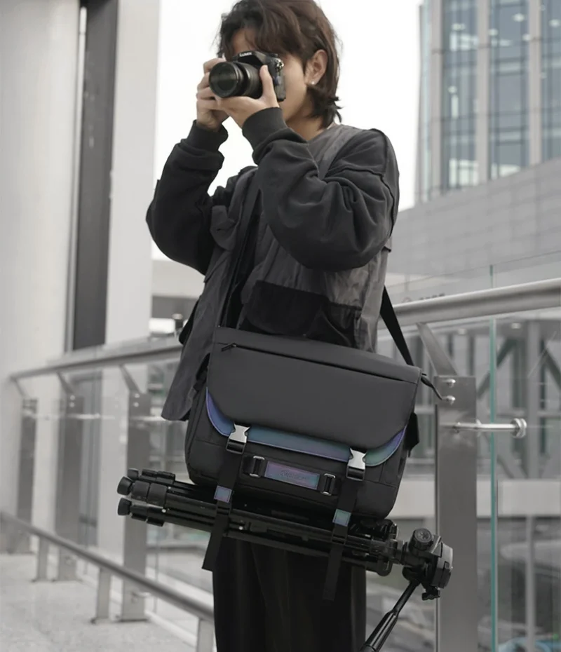 camera sling bag Waterproof Photography Crossbody Camera handBag with Tripod Holder& Ipad Compartment DSLR /SLR Shoulder Bag