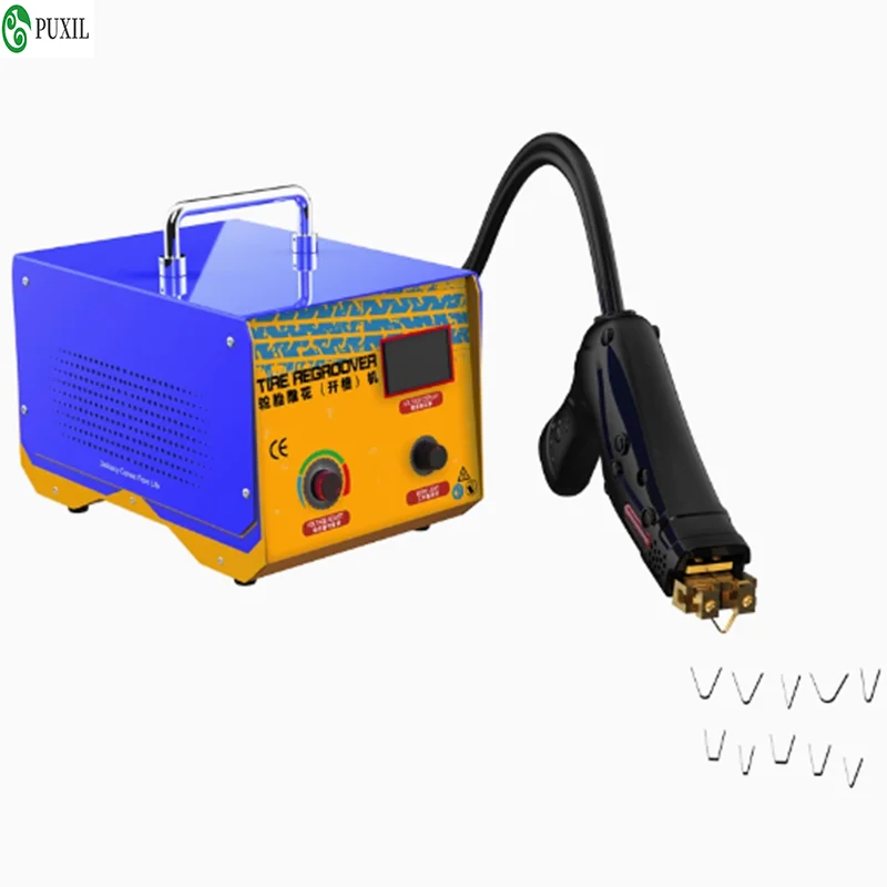 TR-1KW Digital Tire Slotting Machine Truck Car Wheel Rubber Engraving Electromechanical Tire Retreader Reuse Artifact 220V/110V