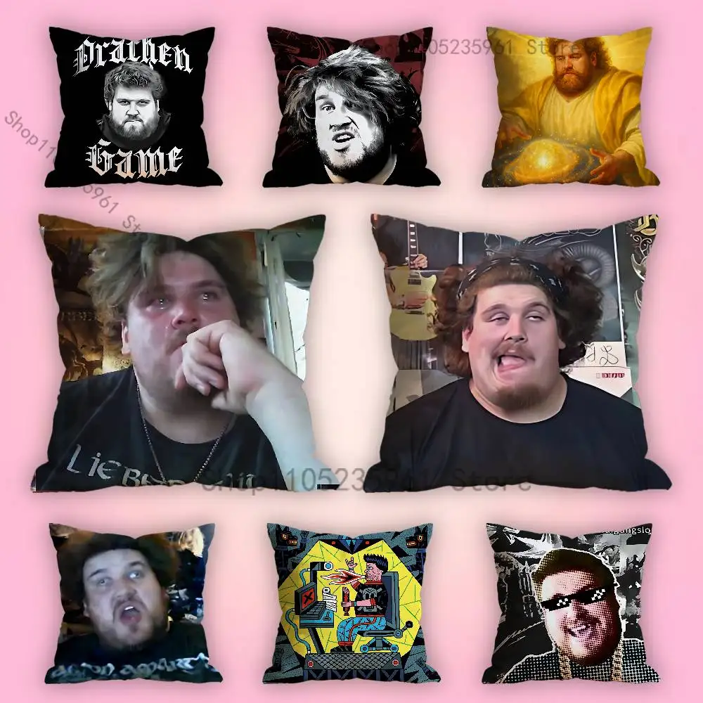 

D-Drachenlord Meme Pillow Cases for Bedroom Living Room Sofa Home Decor Polyester Cushion Cover with Zipper