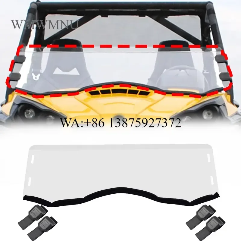Wmwmnu Half Windshield for 2011-2020 Can Am Commander 800 1000 MAX Polycarbonate 250X Stronger Than Glass